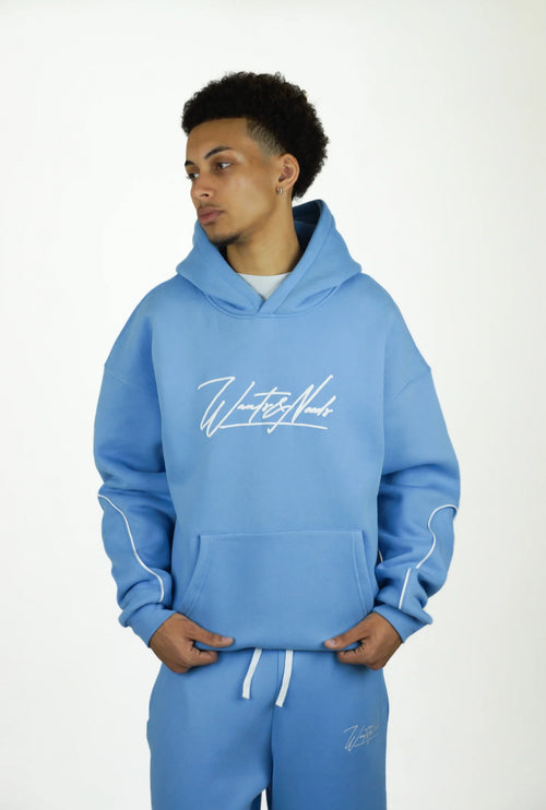 Blue hoodie