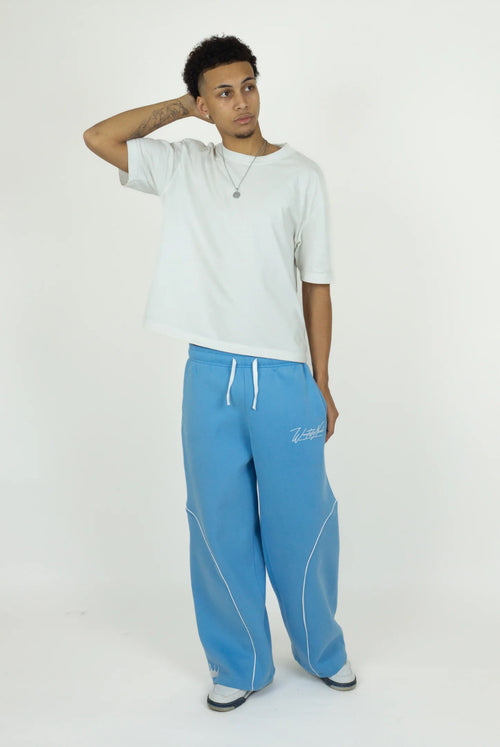 Blue Baggy Sweatpants