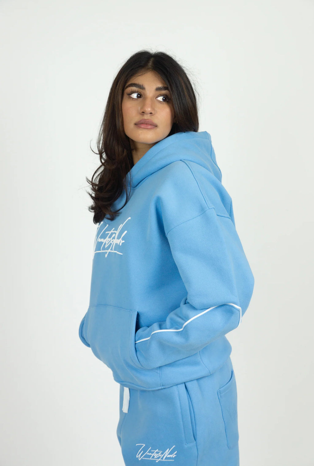 Blue hoodie