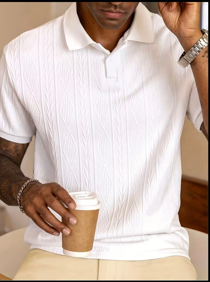 New men shite elegant shirt